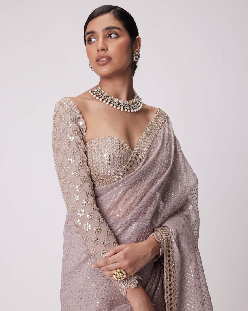 Top 15 3/4th Sleeve Blouse Designs for Wedding & Festive Looks — free download