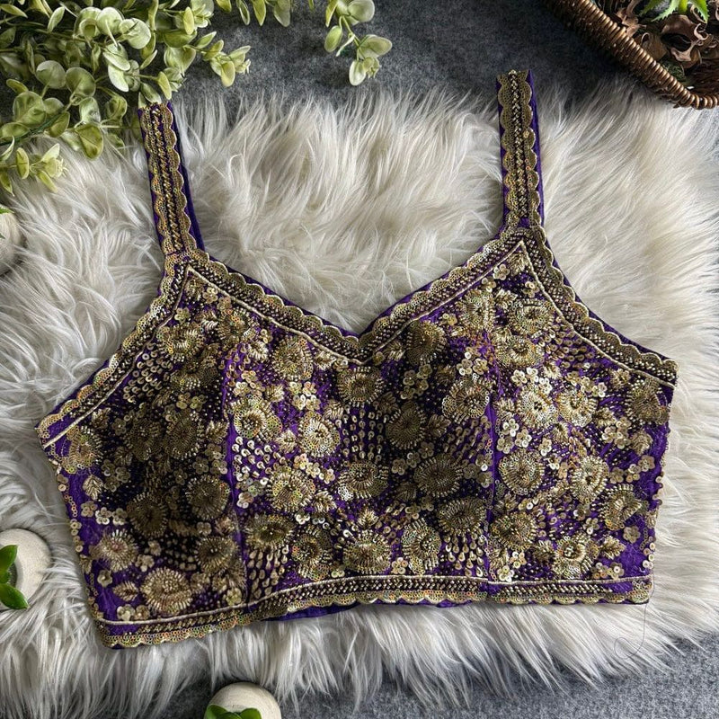 Heavy Work Blouses Under ₹5000