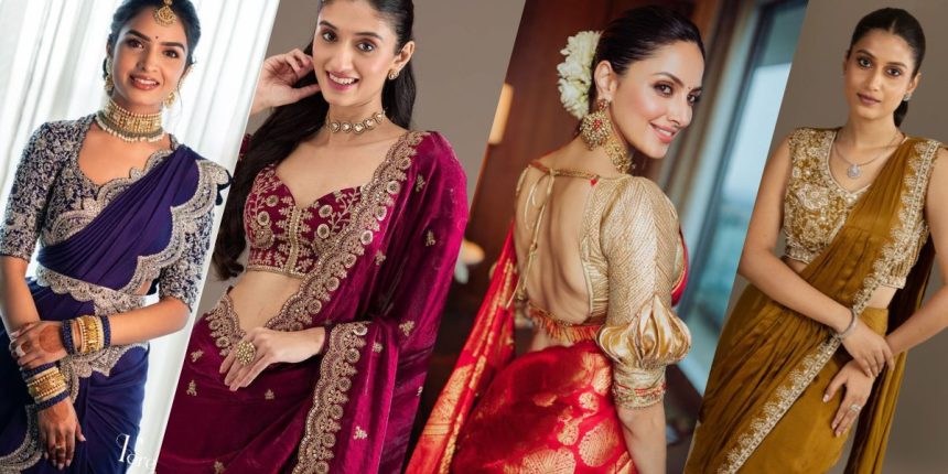 Heavy Work Readymade Blouse Designs for Wedding & Bridal Sarees