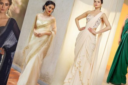 Stylish Ways to Wear a Corset Blouse with Saree