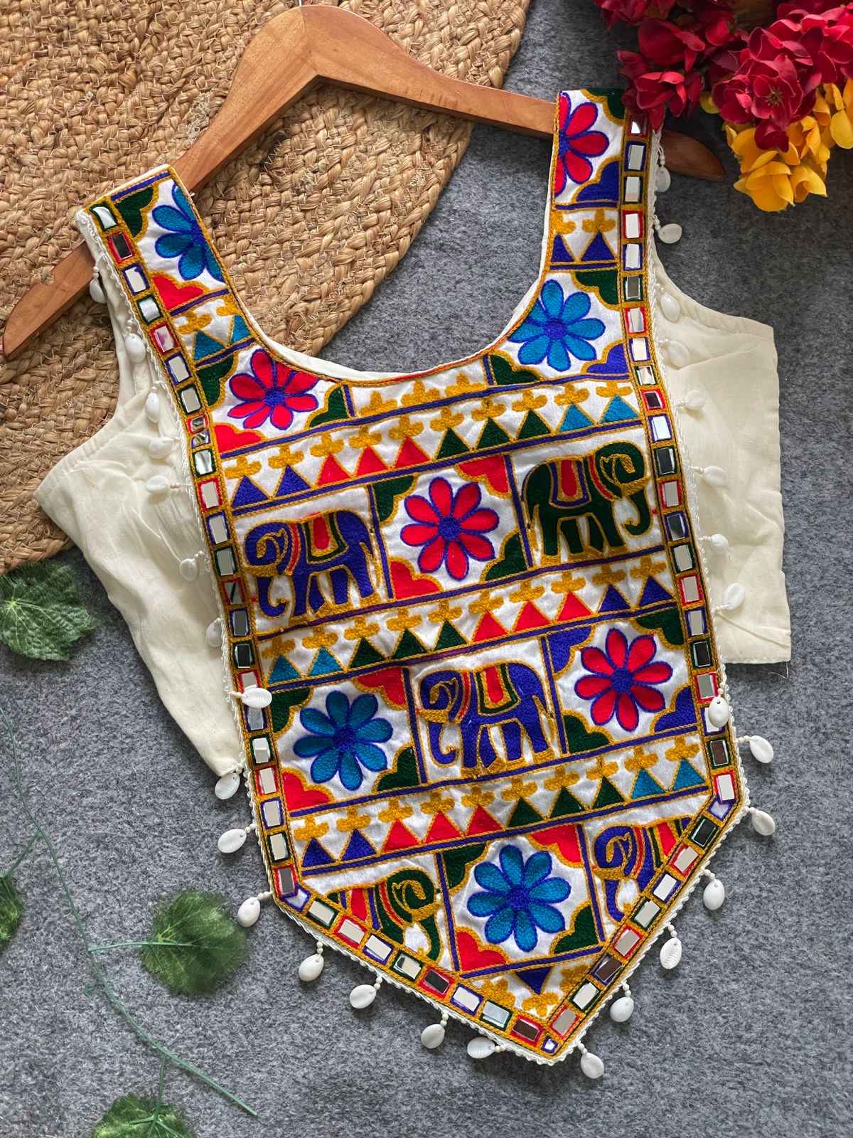 Kodi and Kutchi Work Navratri Blouse