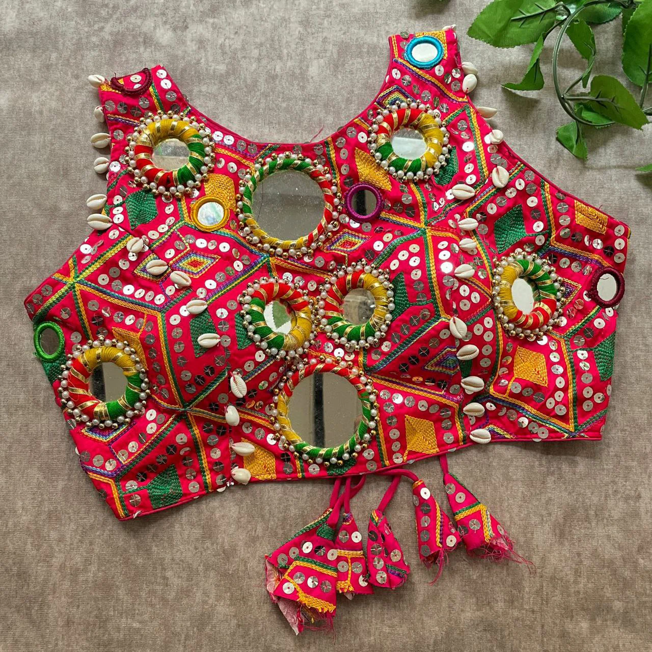 Kutchi Mirror Work Blouse for Garba