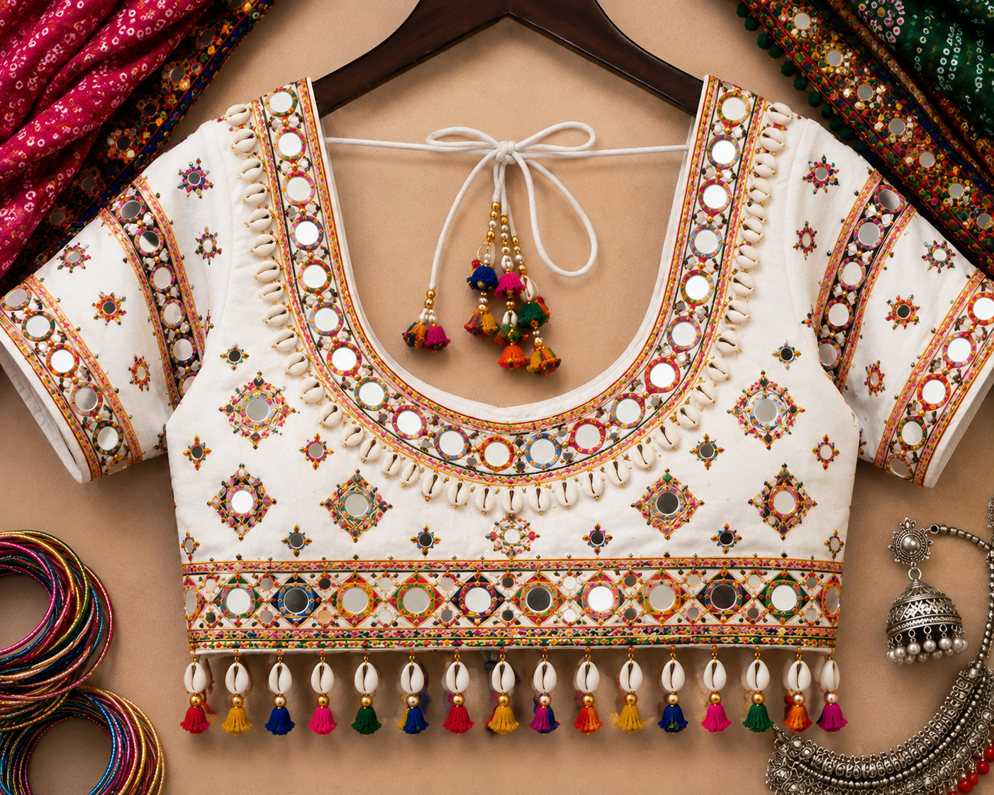White Kodi Work Blouse